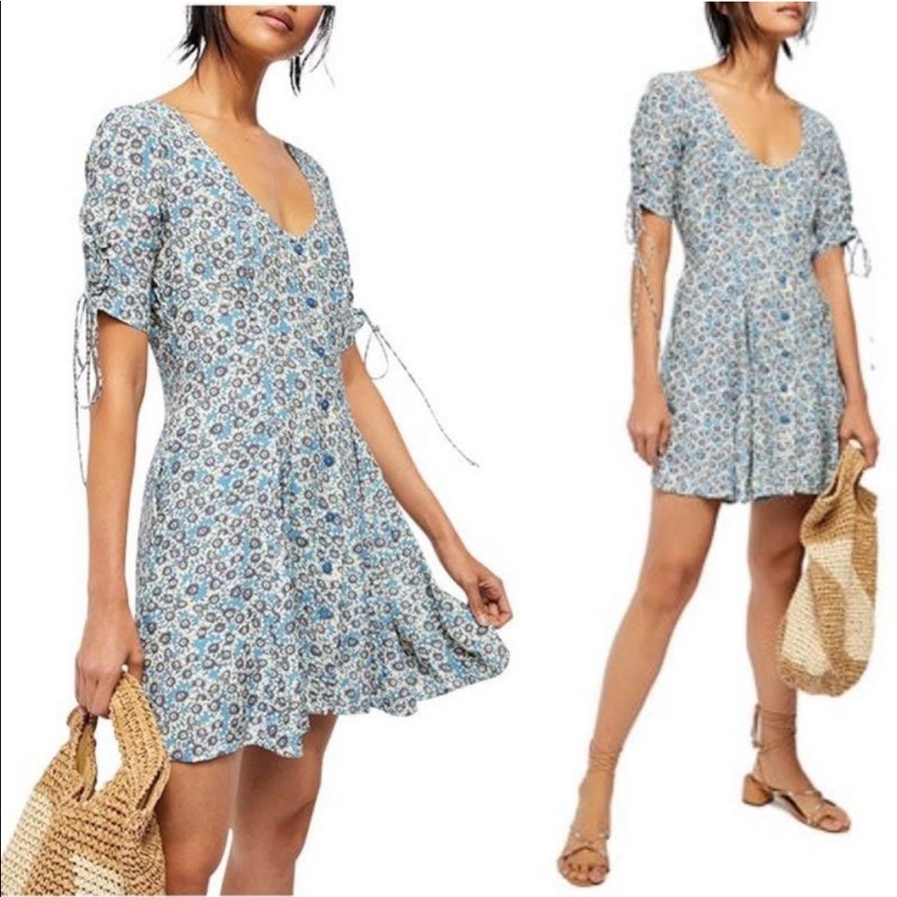 NWT Free People Laced Up Mini Dress